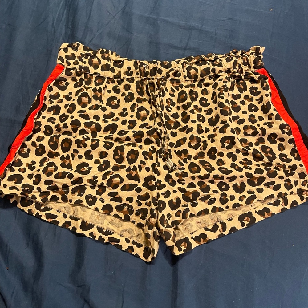 Cheetah print shorts